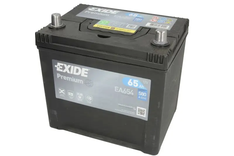 Akumulator EXIDE 12V 65Ah/580A PREMIUM (P+) 230x173x222 (rozruchowy) – EA654
