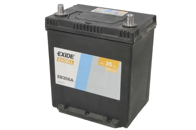 Akumulator EXIDE 12V 35Ah/240A EXCELL (P+) 187x127x220 B01 - stopka o wysokości 10,5 mm (rozruchowy) – EB356A