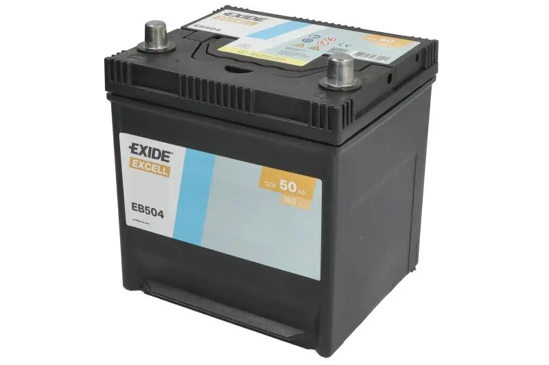 Akumulator EXIDE 12V 50Ah/360A EXCELL (P+) 200x173x222 (rozruchowy) – EB504