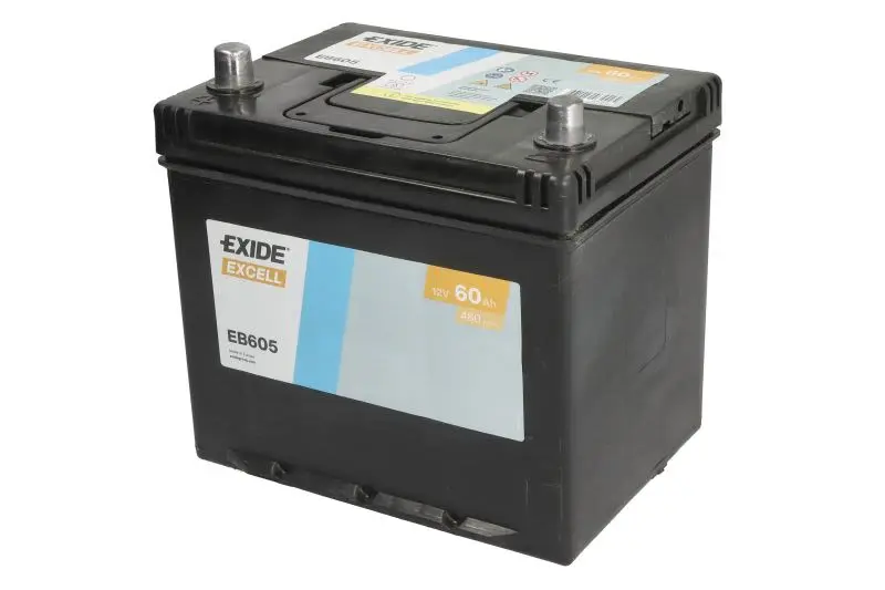Akumulator EXIDE 12V 60Ah/480A EXCELL (L+) 230x173x222 (rozruchowy) – EB605