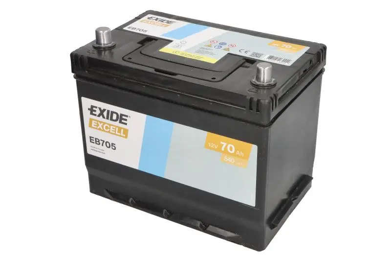 Akumulator EXIDE 12V 70Ah/540A EXCELL (L+) 270x173x222 (rozruchowy) – EB705