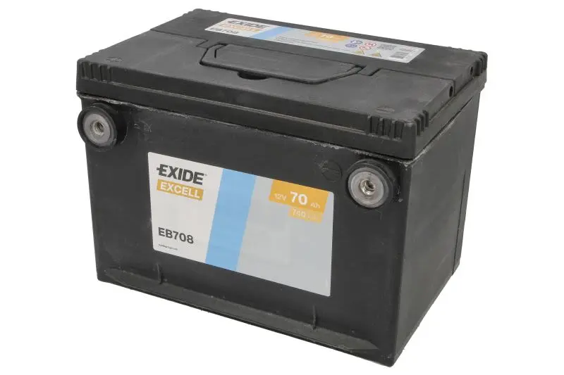 Akumulator EXIDE 12V 70Ah/740A EXCELL (L+) 260x180x186 (rozruchowy) – EB708