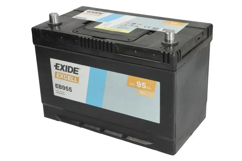 Akumulator EXIDE 12V 95Ah/760A EXCELL (L+) 306x173x222 (rozruchowy) – EB955