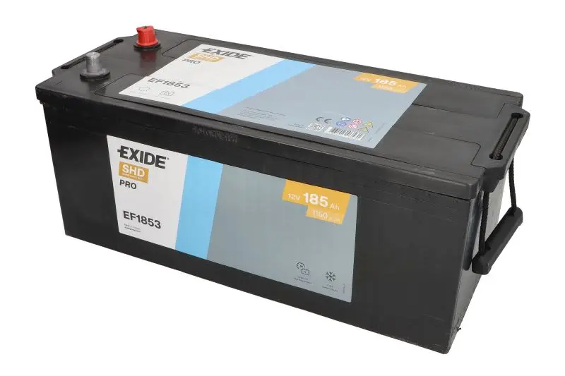 Akumulator 12V 185Ah/1150A POWERPRO (L+ Biegun standardowy) 513x223x223 B00 - brak stopki mocującej (Rozruchowy) EXIDE – EF1853
