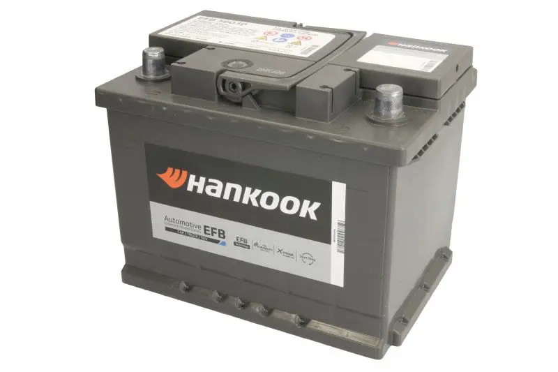 Akumulator HANKOOK 12V 60Ah/640A START&STOP EFB (P+ biegun standardowy) 242x174x190 B13 - stopka o wysokości 10,5 mm (efb/rozruchowy) – EFB56030