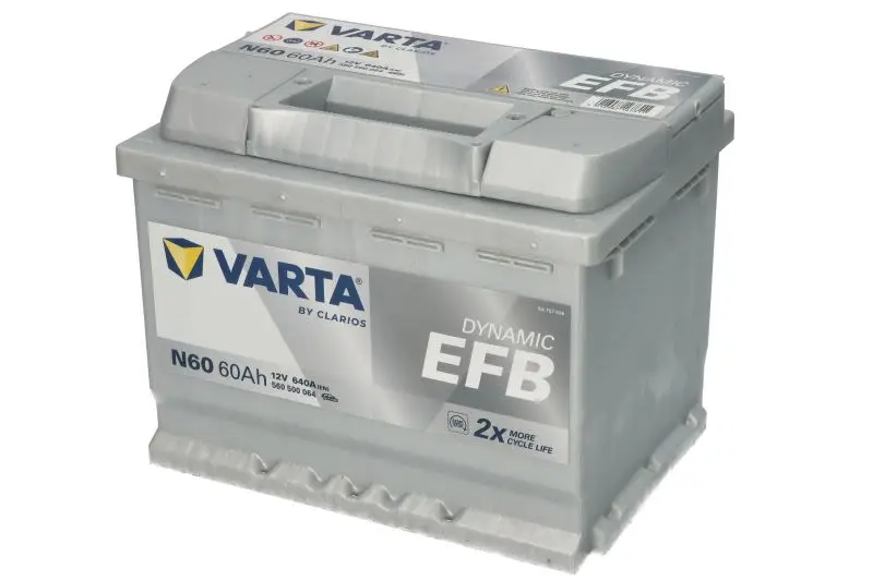 Akumulator VARTA 12V 60Ah/640A Dynamic EFB – EFB560500064