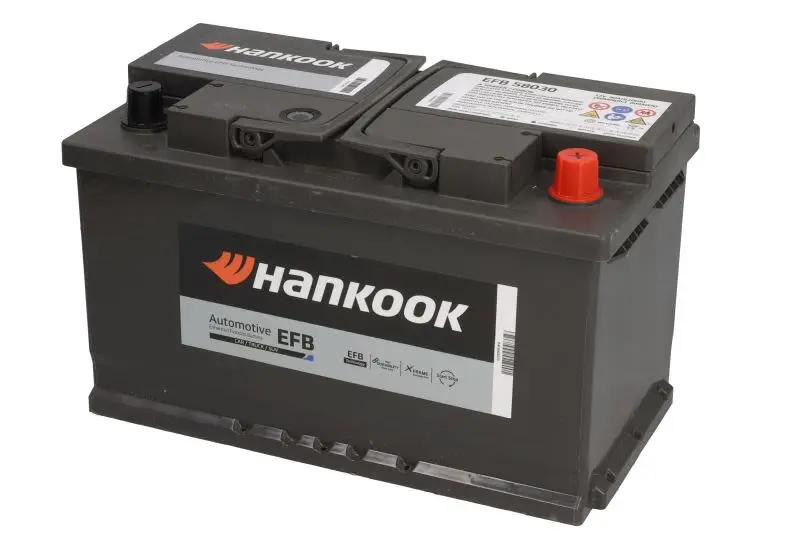 Akumulator HANKOOK 12V 80Ah/800A START&STOP EFB (P+ biegun standardowy) 315x174x190 B13 - stopka o wysokości 10,5 mm (efb/rozruchowy) – EFB58030