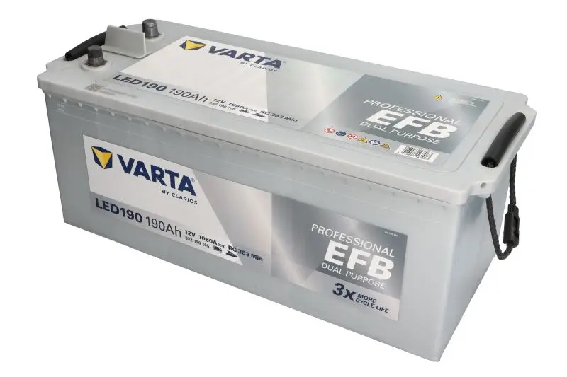 Akumulator VARTA 12V 190Ah PROFESSIONAL DUAL PURPOSE EFB L+ 513x223x223mm – EFB932190105