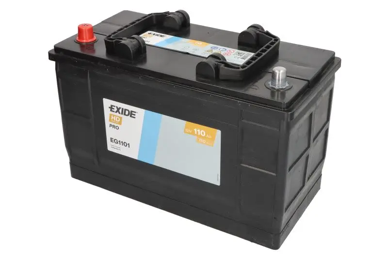 Akumulator 12V 110Ah/750A STARTPRO (L+ Biegun standardowy) 349x175x235 B00 - brak stopki mocującej (Rozruchowy) EXIDE – EG1101
