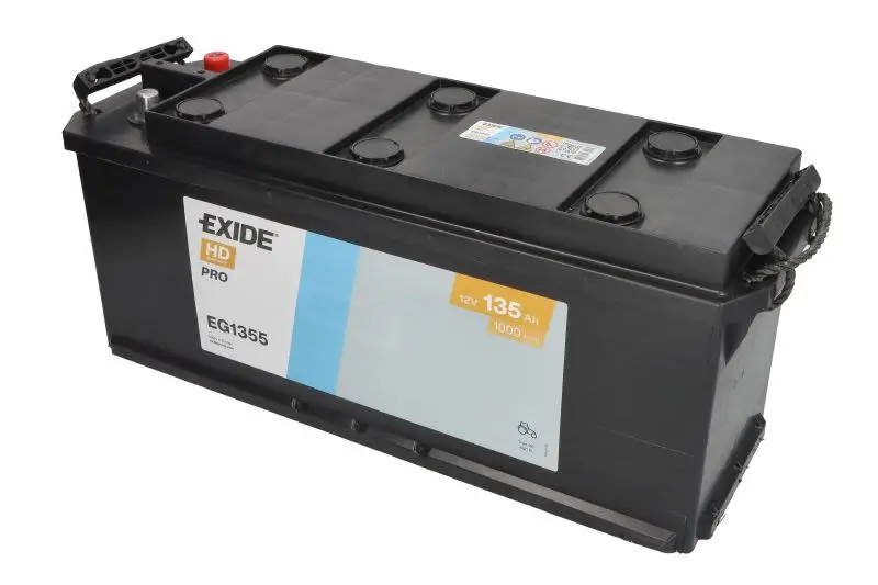 Akumulator 12V 135Ah/1000A STARTPRO (L+ Biegun standardowy) 514x175x210 B03 - stopka o wysokości 10,5 mm (Rozruchowy) EXIDE – EG1355