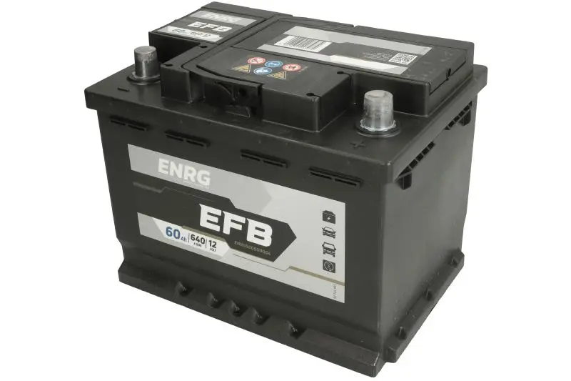Akumulator ENRG 12V 60Ah/640A START&STOP EFB (P+ biegun standardowy) 242x175x190 B13 - stopka o wysokości 10,5 mm (rozruchowy) – ENRG560500064