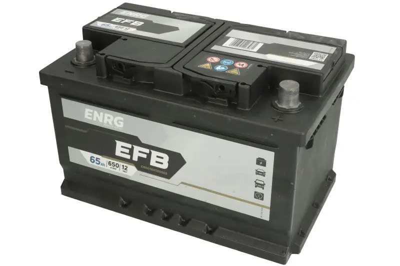 Akumulator ENRG 12V 65Ah/650A START&STOP EFB (P+ biegun standardowy) 278x175x175 B13 - stopka o wysokości 10,5 mm (efb/rozruchowy) – ENRG565500065