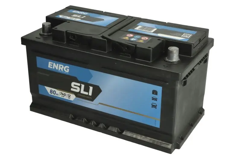 Akumulator ENRG 12V 80Ah/740A CLASSIC (P+ biegun standardowy) 315x175x175 B13 - stopka o wysokości 10,5 mm (rozruchowy) – ENRG580406074