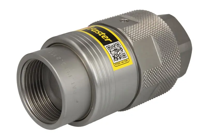 Szybkozłącze hydrauliczne gniazdo 1cal BSPP (płaskie) 200l/min. FASTER – FHV16ET 1GAS F