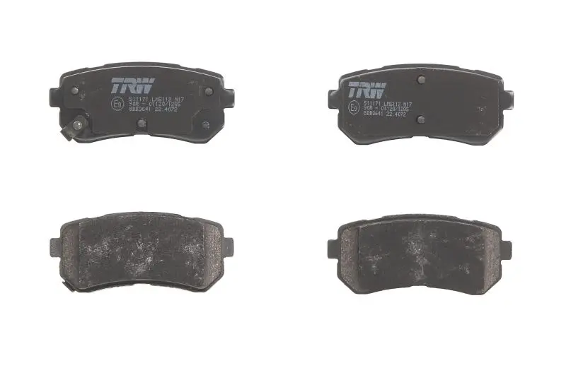 Klocki hamulcowe kpl. tył (z dodatkami) TRW AUTOMOTIVE – GDB3641