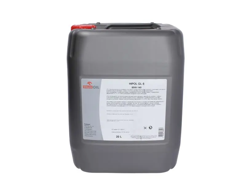 Olej przekładniowy HIPOL (20L) 85W140 ORLEN XXL – HIPOL GL-5 85W140 20L