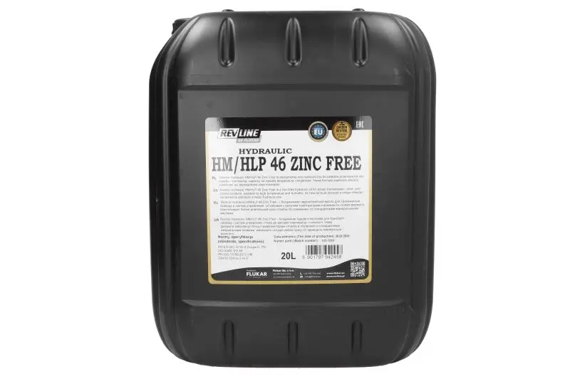 Olej hydrauliczny REVLINE (20L) 46, HLP/HM REVLINE XXL – HYDRAULIC HM/HLP 46ZF20L