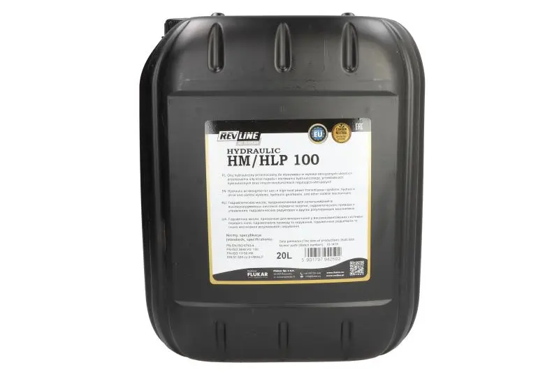 Olej hydrauliczny REVLINE (20L) 100, HLP/HM REVLINE XXL – HYDRAULIC HM/HLP100 20L