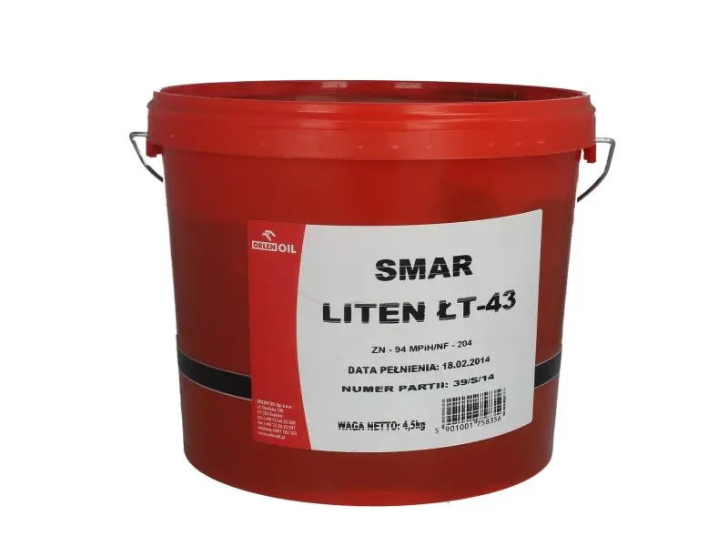 Smar do łożysk litowy LITEN LT ORLEN – LITEN LT-43 4,5KG