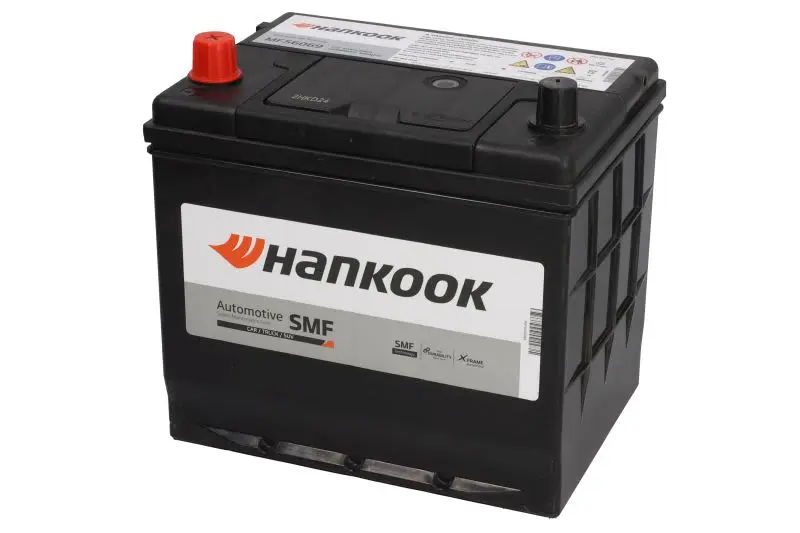Akumulator HANKOOK 12V 60Ah/480A (L+ biegun cienki (pojazdy japońskie)) 230x172x220 B01 - stopka o wysokości 10,5 mm (rozruchowy) – MF56069