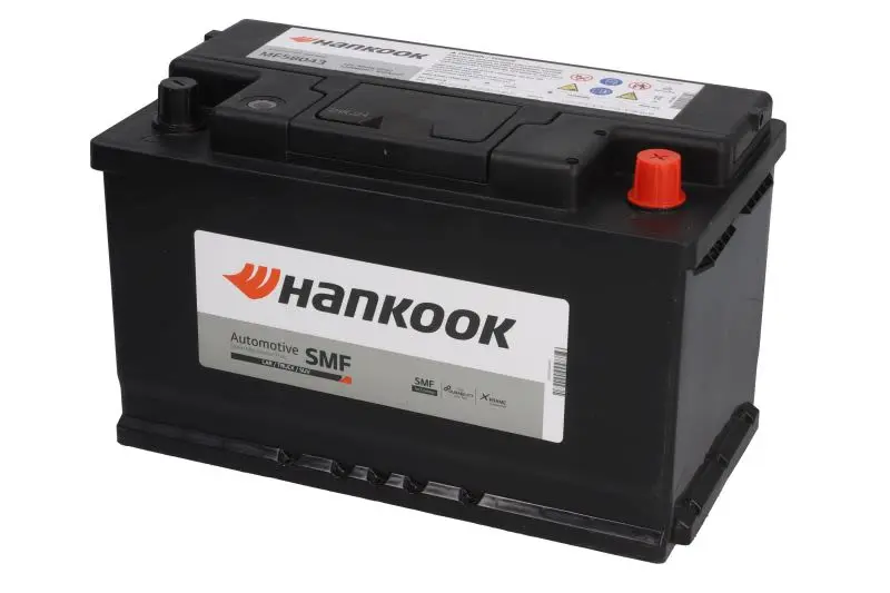 Akumulator HANKOOK 12V 80Ah/640A (P+ biegun standardowy) 315x174x190 B13 - stopka o wysokości 10,5 mm (rozruchowy) – MF58043