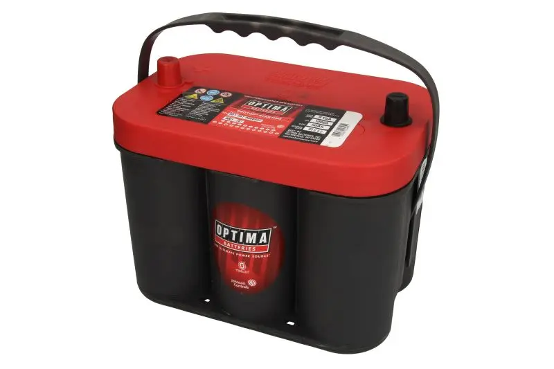 Akumulator OPTIMA 12V 50Ah/815A RED (L+ biegun standardowy) 254x175x200 B01 - stopka o wysokości 10,5 mm (rozruchowy) – O801287000