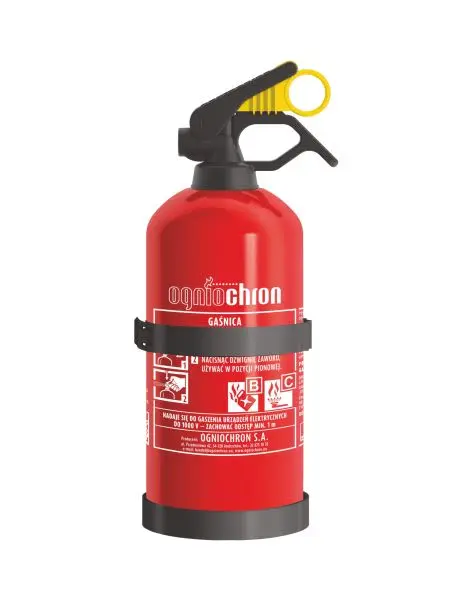 Gaśnica proszkowa wieszak 1 kg OGNIOCHRON – OGN GP1Z BC 1KG/W