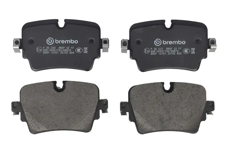 Klocki hamulcowe kpl. tył BREMBO – P 36 033