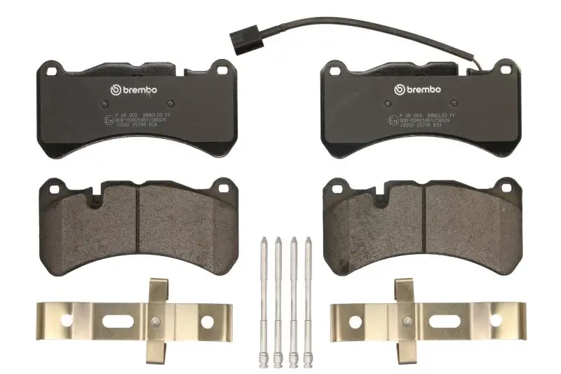Klocki hamulcowe kpl. przód (z zamkiem) BREMBO – P 48 003