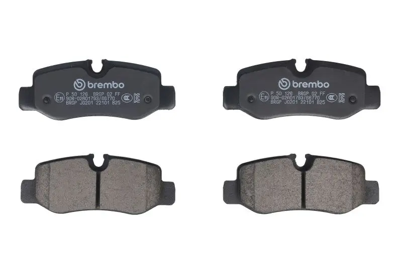 Klocki hamulcowe kpl. tył (bez dodatków) BREMBO – P 50 126