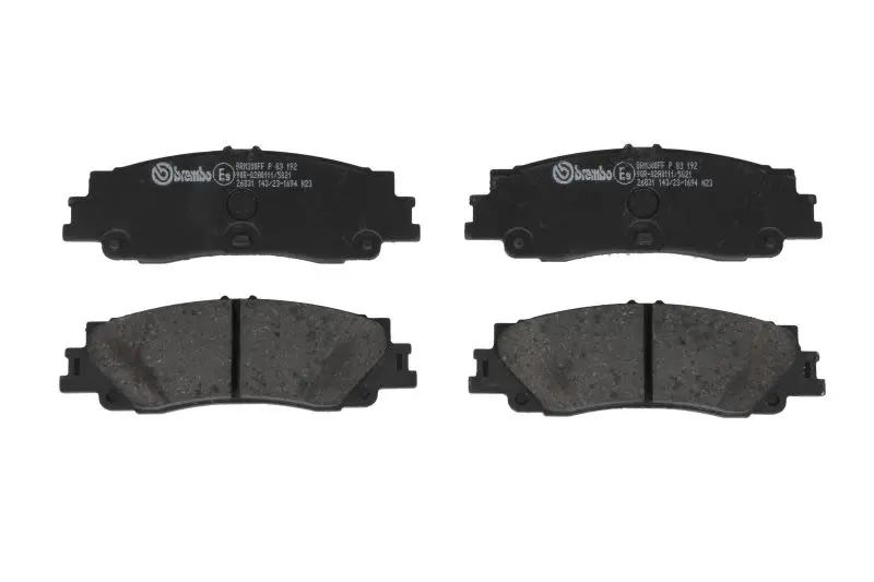 Klocki hamulcowe kpl. tył (bez dodatków) BREMBO – P 83 192