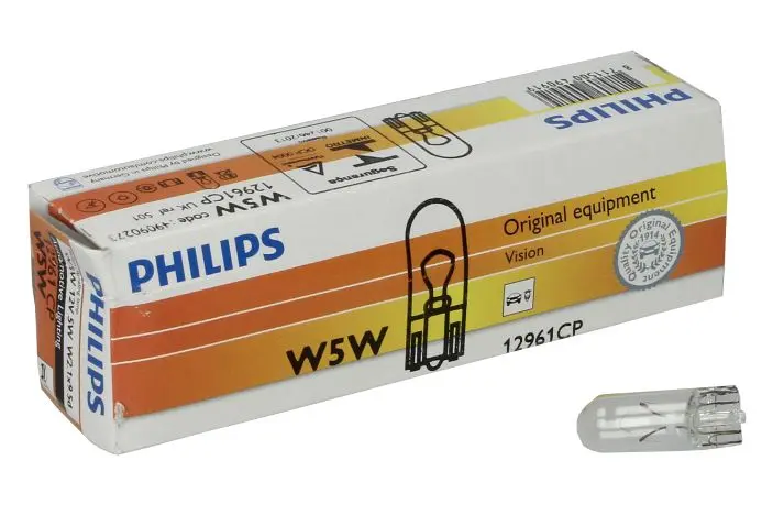 Żarówka (Karton 10szt.) W5W 12V 5W PHILIPS – PHI 12961/10
