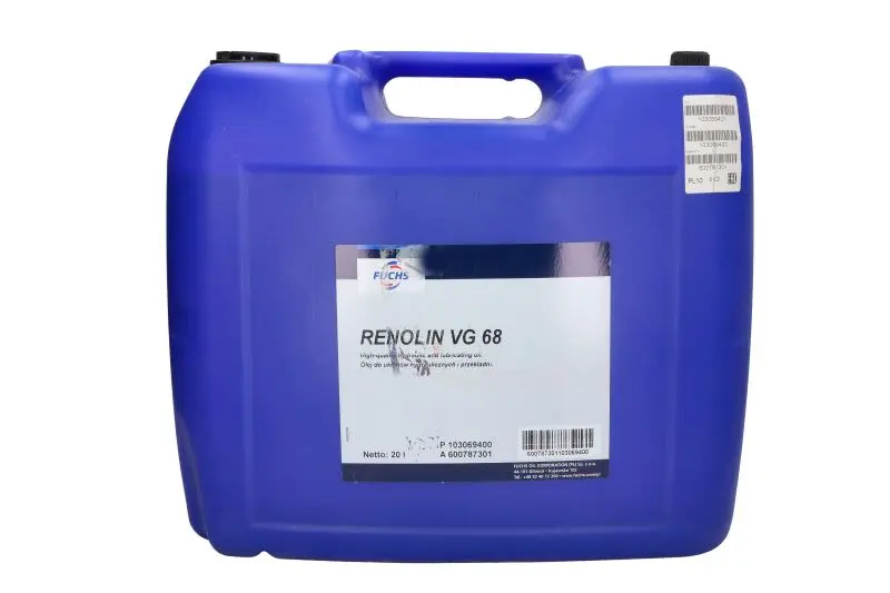 Olej hydrauliczny RENOLIN (20L) 68 FUCHS XXL – RENOLIN VG 68 20L
