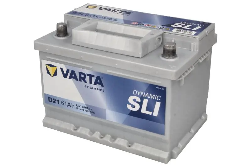 Akumulator VARTA 12V 61Ah/600A Dynamic SLI (P+) 242x175x175 B13 - stopka o wysokości 10,5 mm (rozruchowy) – SLI561400060
