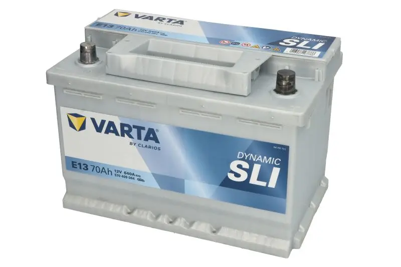 Akumulator VARTA 12V 70Ah/640A Dynamic SLI (P+) 278x175x190 B13 - stopka o wysokości 10,5 mm (rozruchowy) – SLI570409064