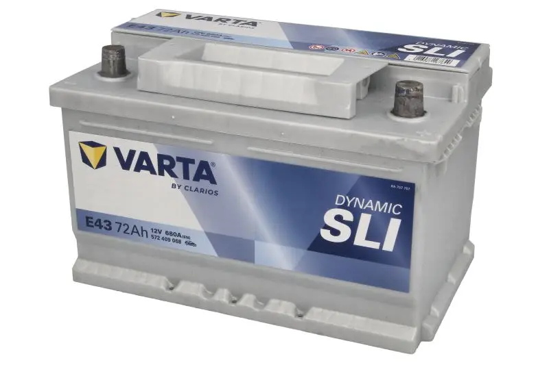 Akumulator VARTA 12V 72Ah/680A Dynamic SLI (P+) 278x175x175 B13 - stopka o wysokości 10,5 mm (rozruchowy) – SLI572409068