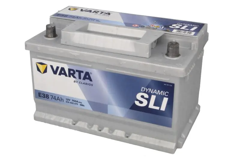 Akumulator VARTA 12V 74Ah/750A Dynamic SLI (P+) 278x175x175 B13 - stopka o wysokości 10,5 mm (rozruchowy) – SLI574402075