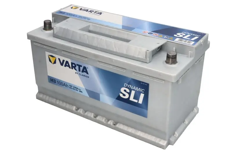 Akumulator VARTA 12V 100Ah/830A Dynamic SLI (P+) 353x175x190 B13 - stopka o wysokości 10,5 mm (rozruchowy) – SLI600402083