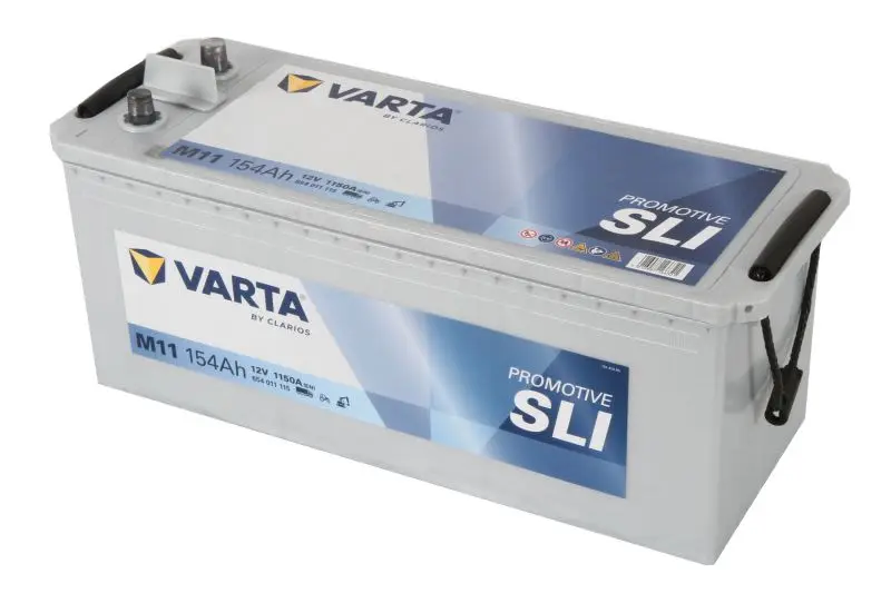 Akumulator 12V 154Ah/1150A PROMOTIVE SLI (L+ Biegun standardowy) 513x189x223 B00 - brak stopki mocującej (Rozruchowy) VARTA – SLI654011115