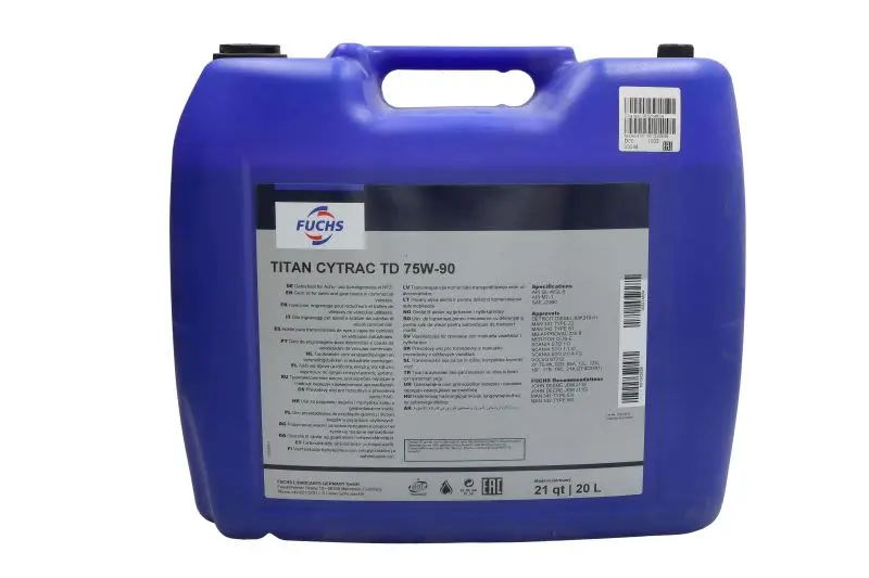Olej MTF TITAN (20L) 75W90 (CYTRAC) FUCHS XXL – TITAN CY.TD 75W90 20L