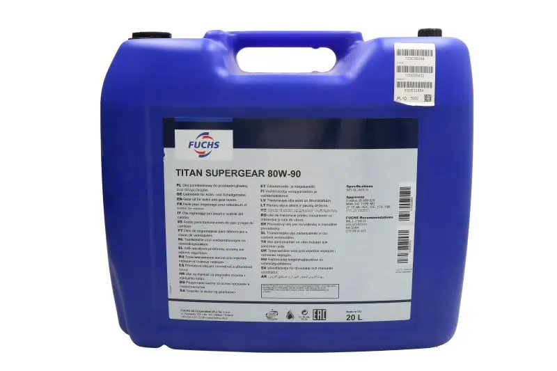 Olej MTF TITAN (20L) 80W90 (SUPERGEAR) FUCHS XXL – TITAN SUPG.80W90 20L