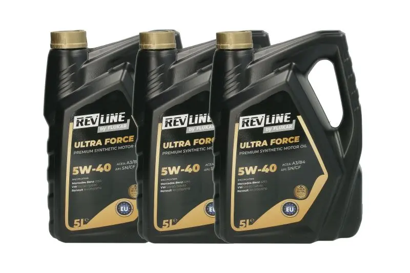 Olej silnikowy ULTRA FORCE (3x5L) 5W40 REVLINE – ULTRA F. 5W40 5L SET