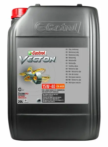 Olej silnikowy VECTON (20L) 15W40 (Low Saps) CASTROL XXL – VECTON 15W40 CK-4/E9 20L