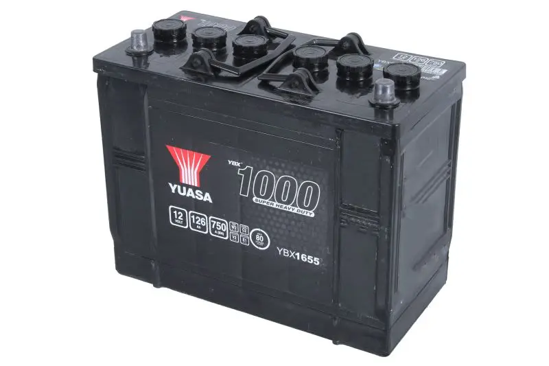 Akumulator 12V 126Ah/750A 1000 Series Super Heavy Duty (P+ Biegun standardowy) 347x174x285 B00 - brak stopki mocującej (Rozruchowy) YUASA – YBX1655