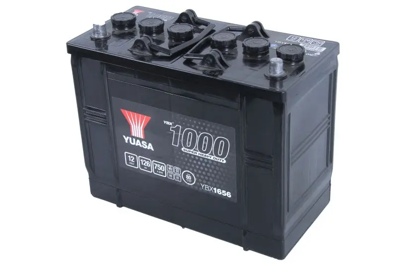 Akumulator 12V 126Ah/750A 1000 Series Super Heavy Duty (L+ Biegun standardowy) 347x174x285 B00 - brak stopki mocującej (Rozruchowy) YUASA – YBX1656