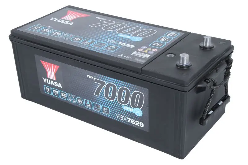 Akumulator 12V 185Ah/1230A 7000 Series Super Heavy Duty EFB oś tylna (L+ Biegun standardowy) 511x222x241 B00 - brak stopki mocującej (Rozruchowy) YUASA – YBX7629