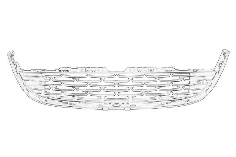 Atrapa chłodnicy przód OPEL – 13387326