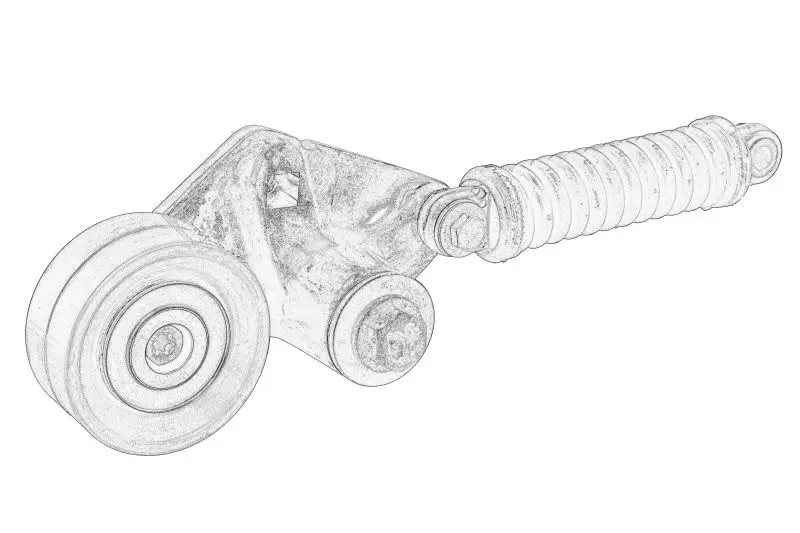 Napinacz paska wielorowkowego (metalowa rolka) DB TRUCK – 471 200 10 70