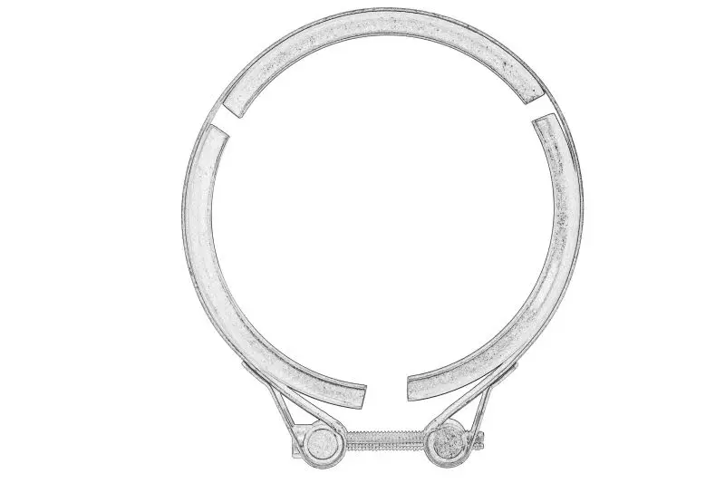 Zestaw montażowy turbosprężarki (opaska) CNH – 504199227-CNH