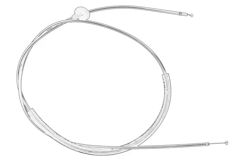 Linka pokrywy silnika (od strony dźwigni) VW – 5E3 823 535